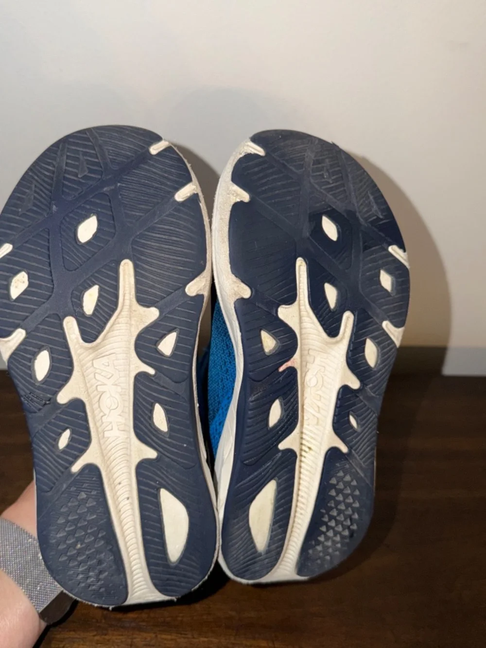 HOKA Rincon 4 Little Kids Size 1 Blue Running Shoes